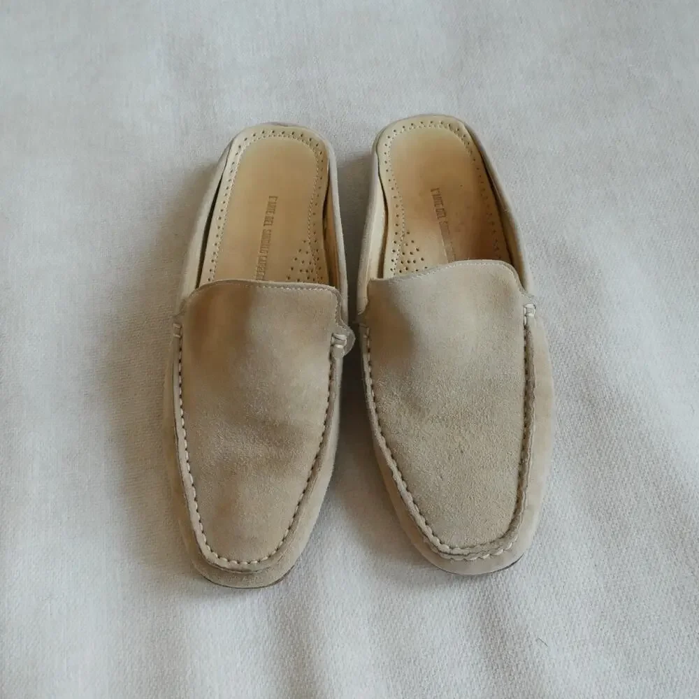 L’ARTE DEL SANDALO CAPRESE Loafer suede mule slide made in Italy 38 or 7.5 - Picture 4 of 15